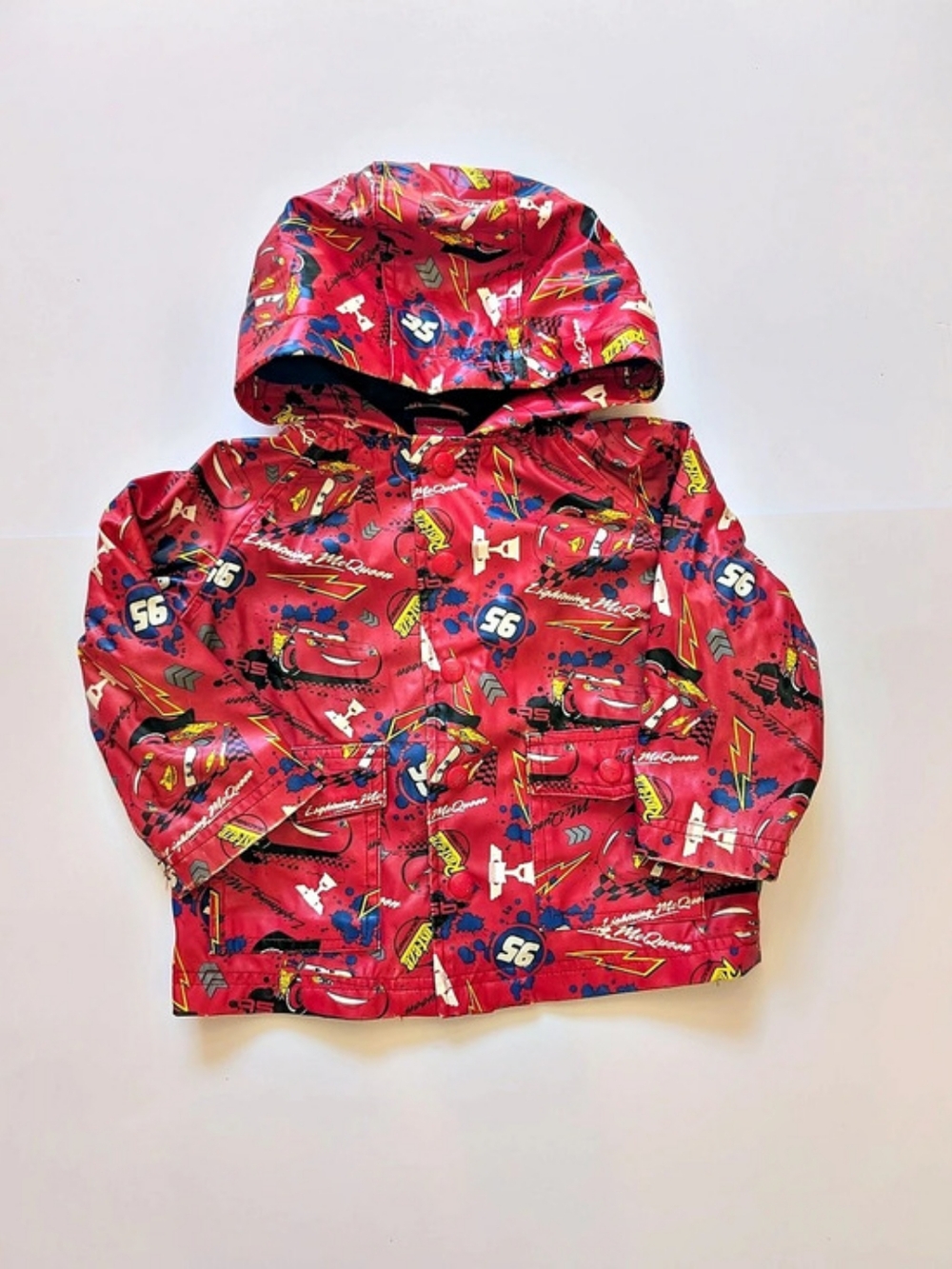 2/$40 🧡 Disney Pixar Cars Lightning McQueen Rain Jacket 2T